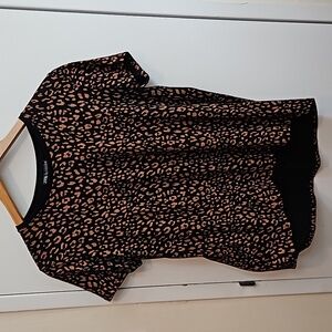Zara Black Blouse Size Small With Short Sleeves